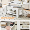 Coffee Table With Storage Lift Top Up Drawer Shelf Wooden Living Room Furniture