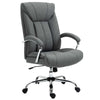 Vinsetto High Back Home Office Chair Swivel Linen Fabric Desk Armchair, Grey