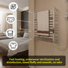 Electric Towel Rail Warmer 10 Bar Radiator Stand Wall Mount Bathroom Heated Rack