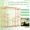 9-Tier Bamboo Plant Holder Stand Plant Shelf Storage Organizer Display Rack