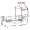 Day Bed with Roof 90x200 Solid Wood Pine G3J2
