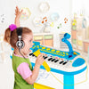 31-Key Piano w/Stool Set for Kids Toddler’s Electronic Keyboard-Blue