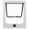 Lockable Pet Door 4Way Locking Small Medium Large Dog Cat Flap White/Brown Frame
