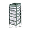 Rolling Cosmetic Case Makeup Trolley Brush Storage 3/4/5/6 Drawers Organiser Box