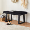 Hallway Bench End of Bed Bench Upholstered Ottoman Padded Seat Stool for Bedroom