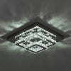 20-100cm Flush Mount Modern Square Ceiling Chandelier Crystal Light Lamp Pendant