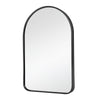 Black Arch Mirror Wall Mounted Metal Frame Bathroom Mirror Hallway Bedroom Glass