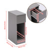 Slim Tall Bedside Table Cabinet with Drawer & Storage Space for Bedroom