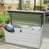 200-600L Outdoor Storage Box Large Patio Garden Deck Container Chest Wheels