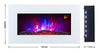 2024 TRUFLAME 7 COLOUR LED WHITE GLASS FLAT ELECTRIC WALL MOUNTED FIRE