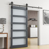 Sliding Barn Door Closet for Single Wood Door 6-7FT / Door with Track Kit Use