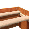 Gecheer Bed Frame Wax Brown 90x190 Solid Wood Pine Z4I7
