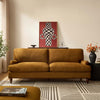 Dusk Hampshire Muted Gold Velvet 3 Seater Sofa RRP £899