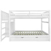 Triple Sleeper Kids Bunk Bed 3FT Wooden Frame w/ Trundle Bed & Chest of Drawers