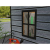 8X6FT Plastic Garden Shed Apex with Floor Window Lockable Door Wood Grain Grey