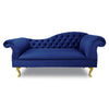 Chaise Lounge Chesterfield Sofa Navy Blue Accent Chair Monaco Bespoke UK