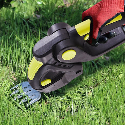 2 IN1 Cordless Hedge Trimmer Grass Shear Garden Handheld Hedge Shrub Cutter