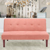 Nordic Fabric Sofa Bed Click-Clack Recliner Sleeper Chairs Settee 2 Seater Couch