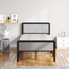 3FT Single Folding Bed Home Office Guest Bed Platform with Headboard Footboard