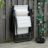 Patio Sun Lounger Recliner Chair Zero Gravity Seat Armchair Canopy Sunshade Tray