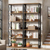 5-Tier Industrial Bookshelf, 70-Inch Tall Etagere Bookcase with Open Shelves