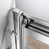 Bi Fold Shower Enclosure Door With Magnetic Stripes Wet Room Glass Cubicle