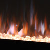 Walll Into/Inset 60" LED Fireplace Media Wall Mounted Fire Electric Heater 60in