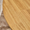 Salcombe Oak and Cream Solid Wood 110cm Round Dining Table Farmhose Scandi