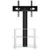 Corner TV Stand 3-Tiers for 32-70 Inch, Universal Cantilever TV Floor Z6Y8