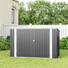 Galvanised Outdoor Garden Shed Pent Roof Bike Storage Yard Store Tool Shed House