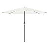 Garden Parasol with Steel White 388x388x248 J2U2