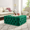 Chesterfield 92cm Extra Large Velvet Coffee Table Footstool Pouffe Seat Ottoman