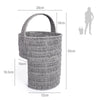 Paper Rope OR Seagrass Stair Step Storage Basket With Carry Handle Organiser