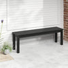 Outdoor Bench 2-3 People Weatherproof Seating Garden Bench Black