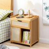 1 Drawer Compact Wooden Bedroom Bedside Cabinet Furniture Nightstand Side Table