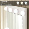 Dressing Table LED Bulbs Mirror Glass TopVanity Cabinet Make up Desk Stool Home