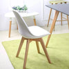 set of 6 Dining Chairs Modern Contemporary Scandinavian 6 chairs - white