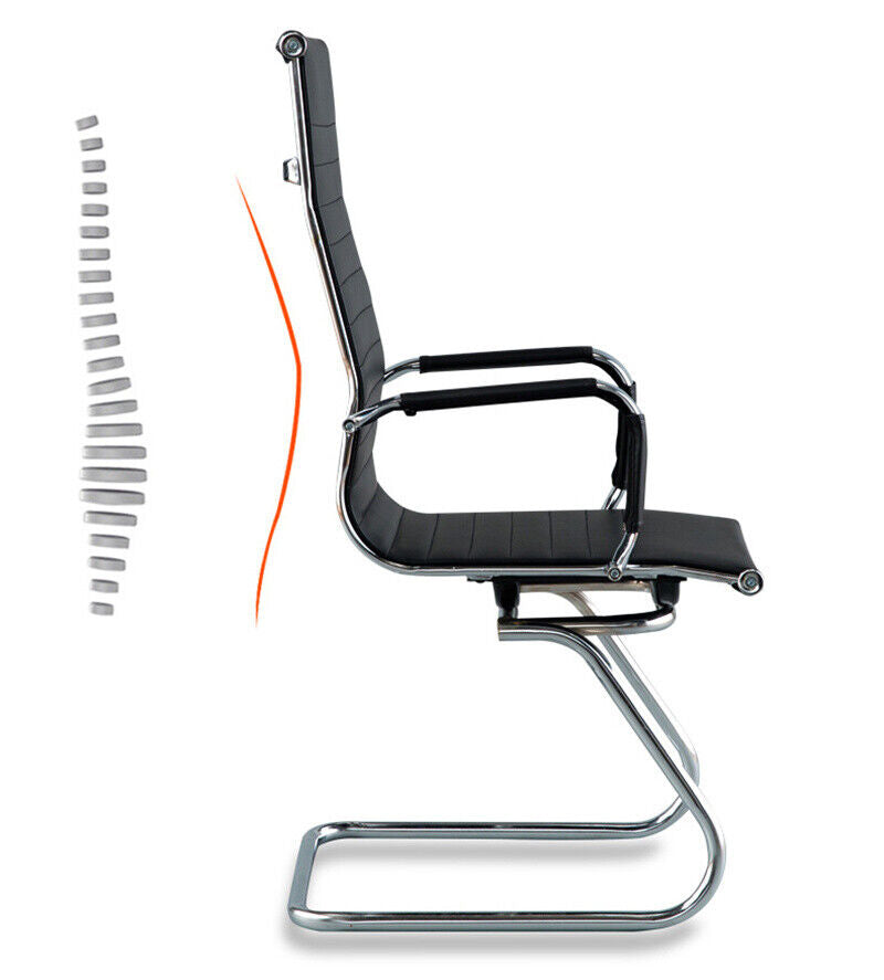 Faux Leather Office Chair Cantilever Leg Executive/Managerial Chair Meeting Room