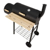 Outdoor Charcoal BBQ Grill Oil Drum Barbecue Patio Smoker Portable Wheels UK