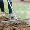 Landscape Rake Heavy-Duty Aluminum Leaf Rake 36-Tine Garden Yard Rake 91 cm Head