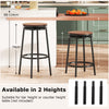 Set of 2 360° Swivel Bar Stools Height Adjustable Kitchen Stools 74/61cm