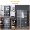 15 Cube Wardrobe Portable Interlocking Plastic Modular Closet Organiser Cabinet