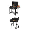 Smoker Barbecue Grill Portable Outdoor BBQ Grill w/ Wheels Garden Camping Picnic