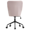 Pink Velvet Swivel Office Chair Lounge Accent Tub Armchair High Back Padded Seat