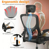 Mesh Office Chair Swivel Gas Lift Height Adjust Ergonomic Computer Desk Chair
