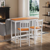 Bar Dining Table and 2 Chairs Set Breakfast Kitchen Solid Pine Wood Bistro Table