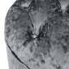 Velvet Round Ottoman Stool Sofa Padded Pouffe Foot Stool Dressing Table Chair