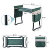 Folding Garden Kneeler Bench Stool EVA Pad Seat Gloves+Two Extra Thicken Pouch