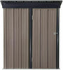 Galvanized Steel Garden Storage Shed Metal Outdoor Bike Shed with Doors
