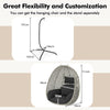 Heavy-duty Hanging Egg Basket Seat with Soft Thick Cushion without Stand